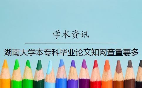 湖南大學本專科畢業論文學術查重要多少錢一次查重