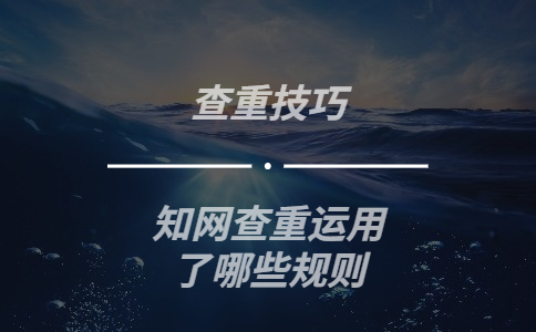 學術查重運用了哪些規(guī)則