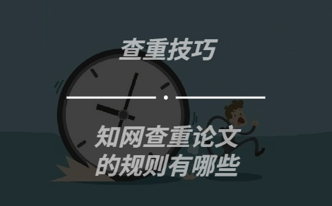 知網查重論文的規則有哪些