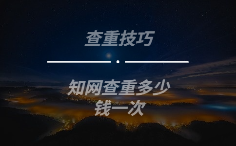 學術查重多少錢一次
