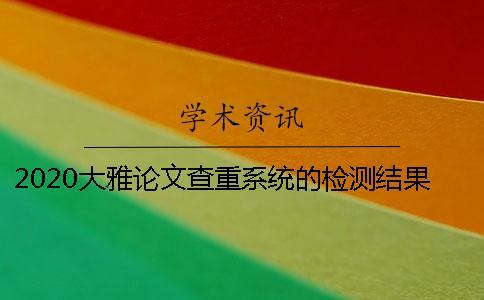 2020大雅論文查重系統的檢測結果準確嗎？